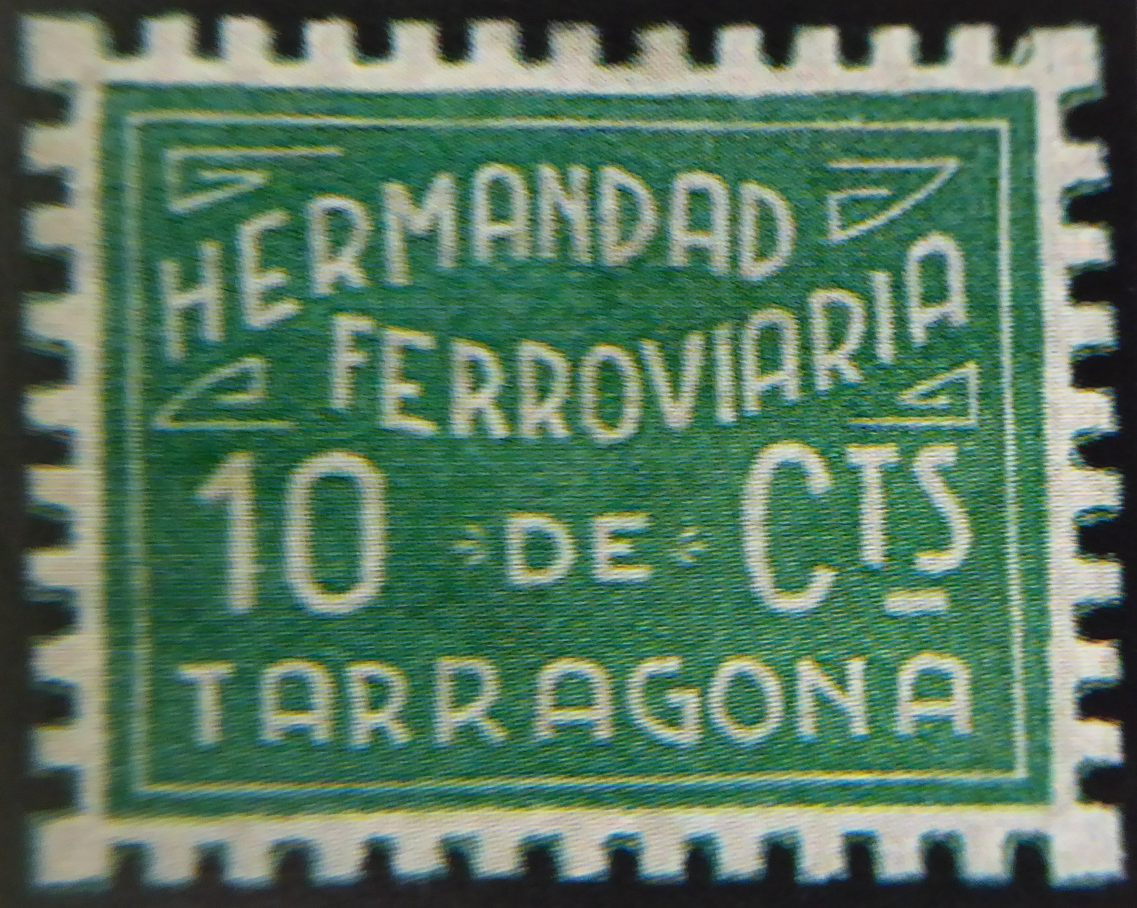 TARRAGONA : Hermandad FerroviariaSpain sellos Espana Ferrocarril sindicato trade union stamp Railway